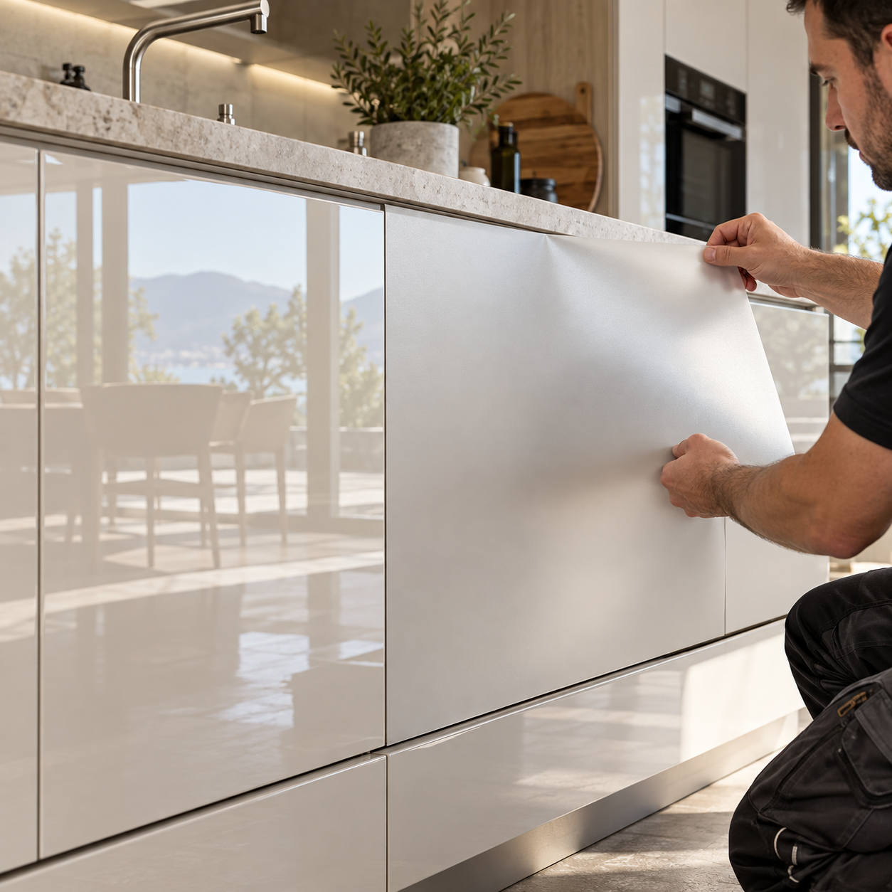 TPU Möbelschutzfolie MATT – selbstheilend & transparent Kopie