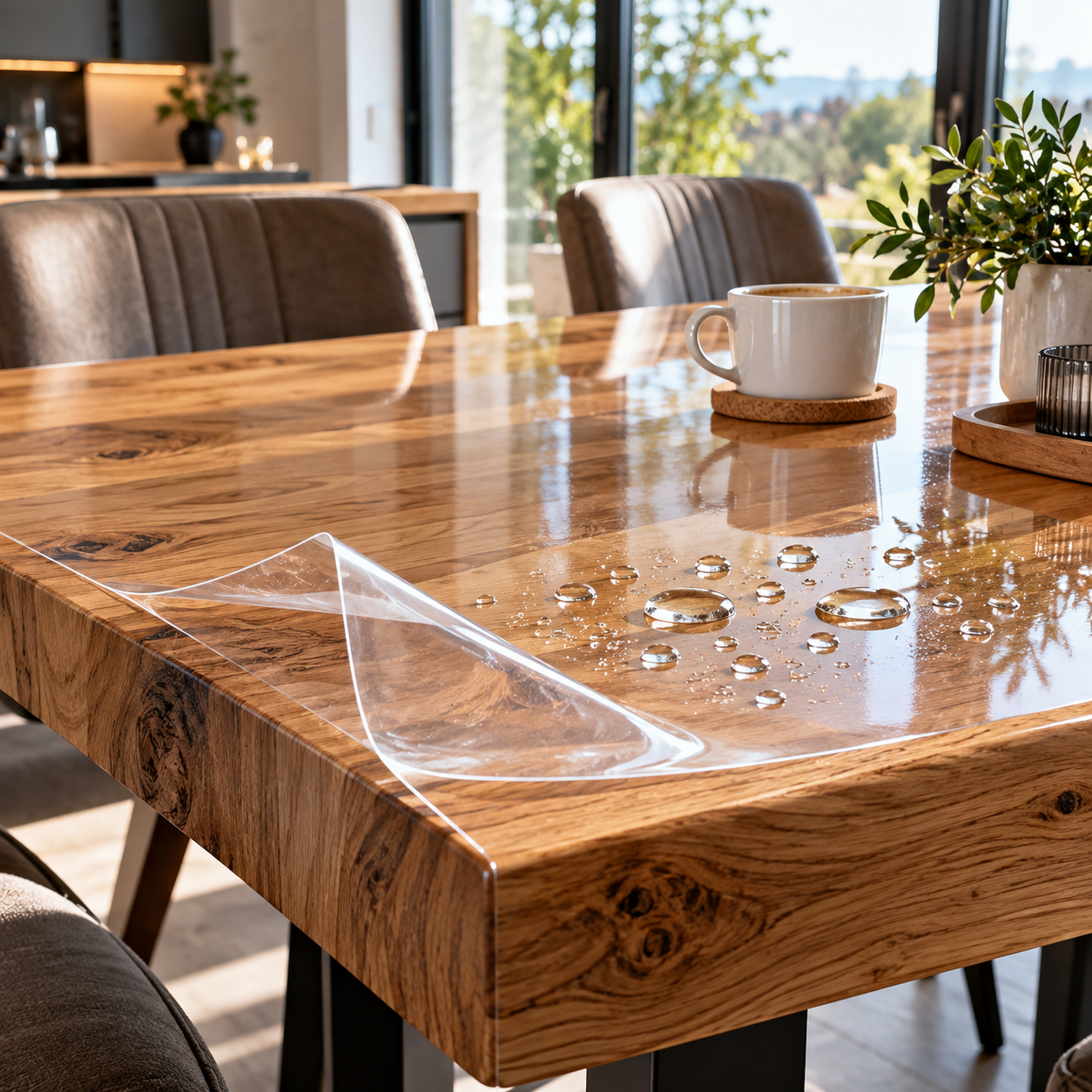 TPU Möbelschutzfolie CLEAR – selbstheilend & transparent